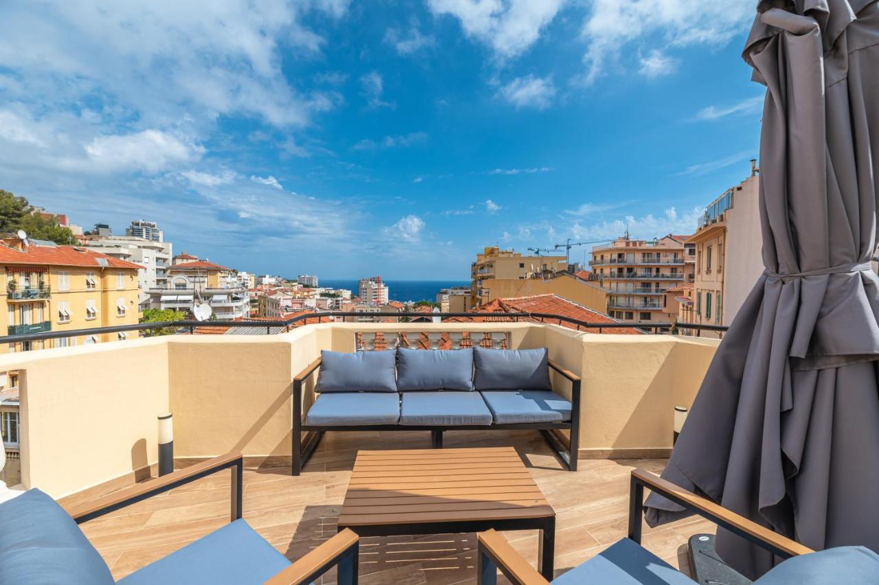 Superbe Penthouse Proche Monaco Grande Terrasse Appartement Beausoleil Buitenkant foto